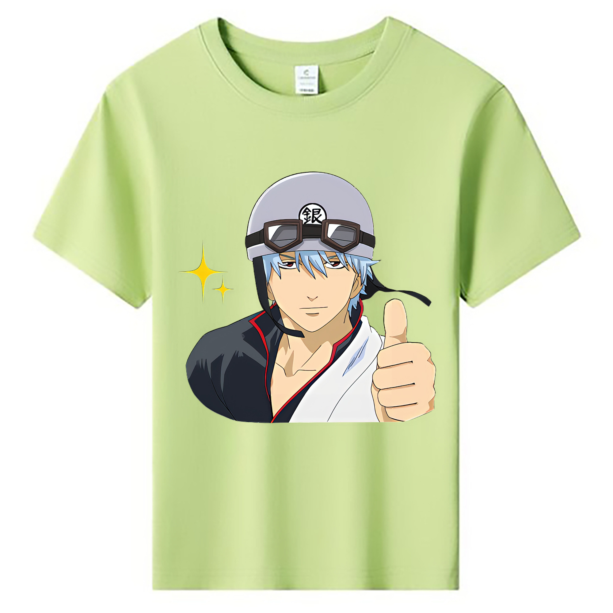 （画像用） ぎんたま 坂田銀時（さかたぎんとき） 神楽 志村新八（しむら しんぱち） GINTAMA Sakata Gintoki Kagura Shimura Shinpachi 綿100％キッズTシャツ（フロントプリント）